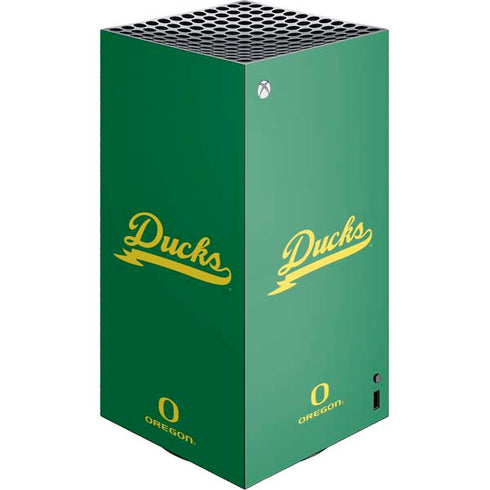 University of Oregon Ducks Logo and Wings XBox Series X Digital Edition Console Skin